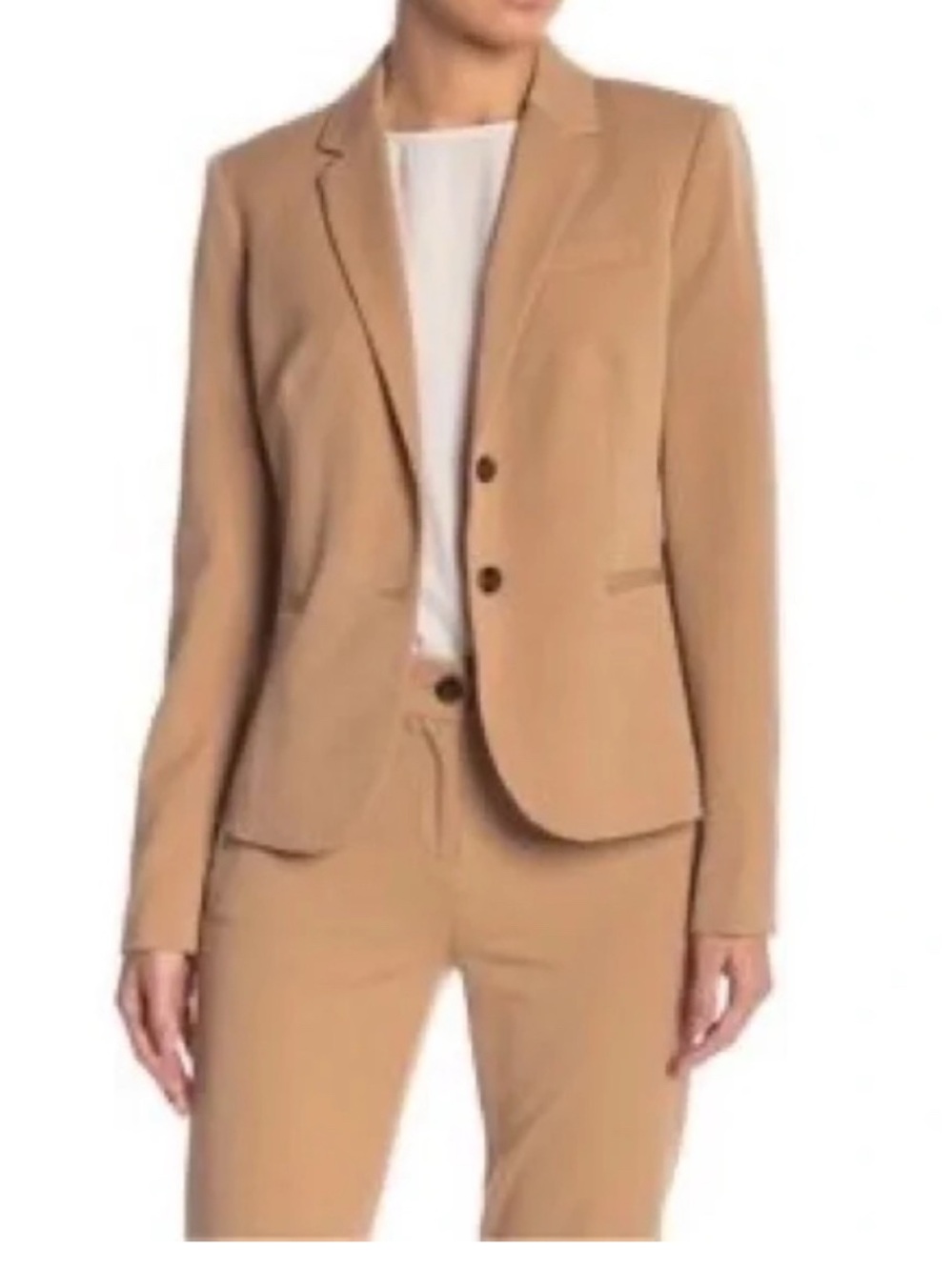 Women's J Crew Schoolboy Blazer and Pants Color: Camel (Tan)